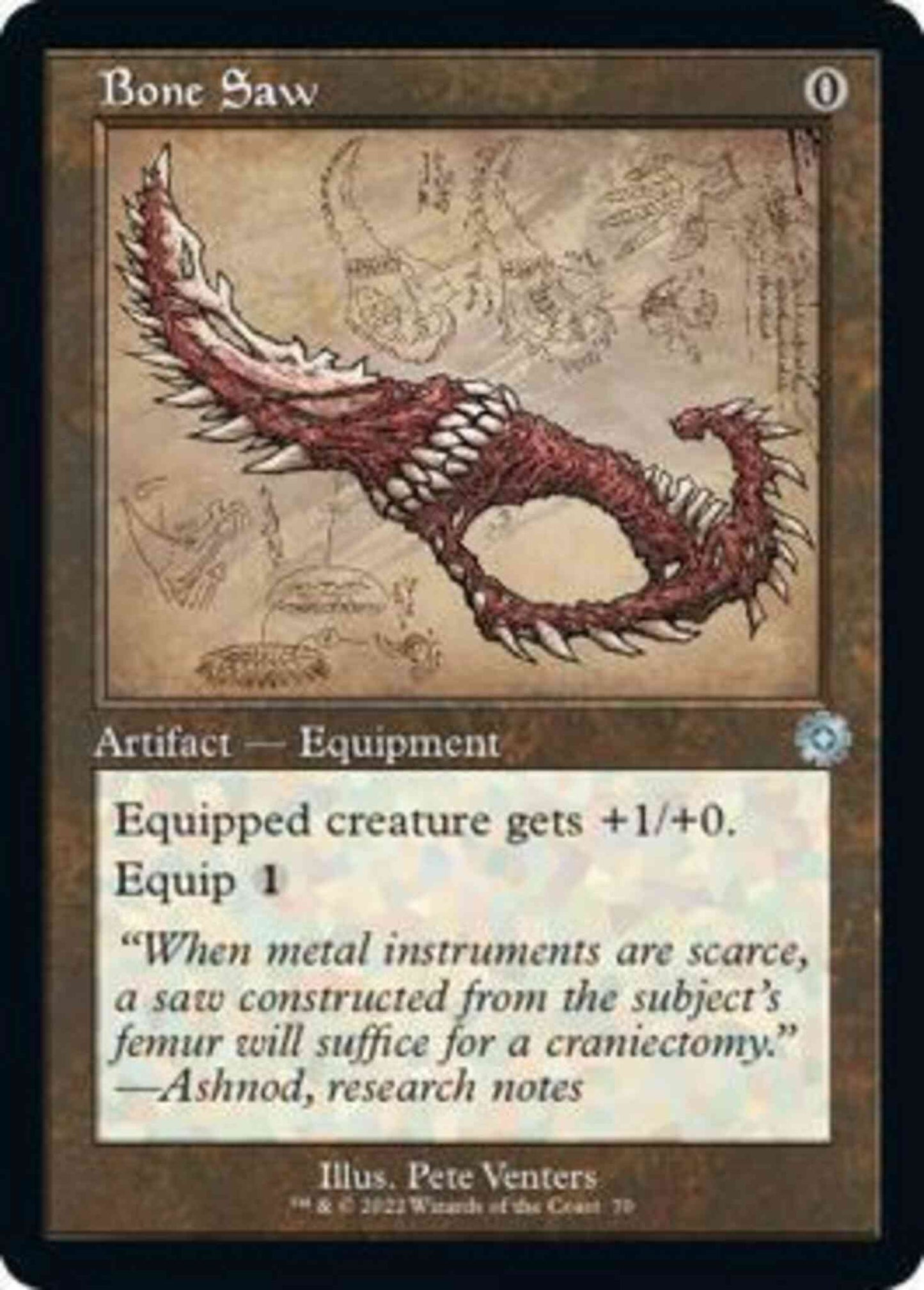 Bone Saw [70] [Retro Frame] [Schematic] [The Brothers' War Retro Artifacts] [Non-Foil]