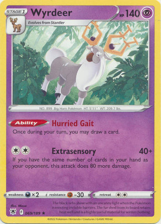 Wyrdeer - 069/189 - Promo [Build & Battle Box] [swsh10msp-069] [Non-Holo]
