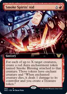 Smoke Spirits' Aid [62] [Extended Art] [Kamigawa: Neon Dynasty: Commander] [Non-Foil]