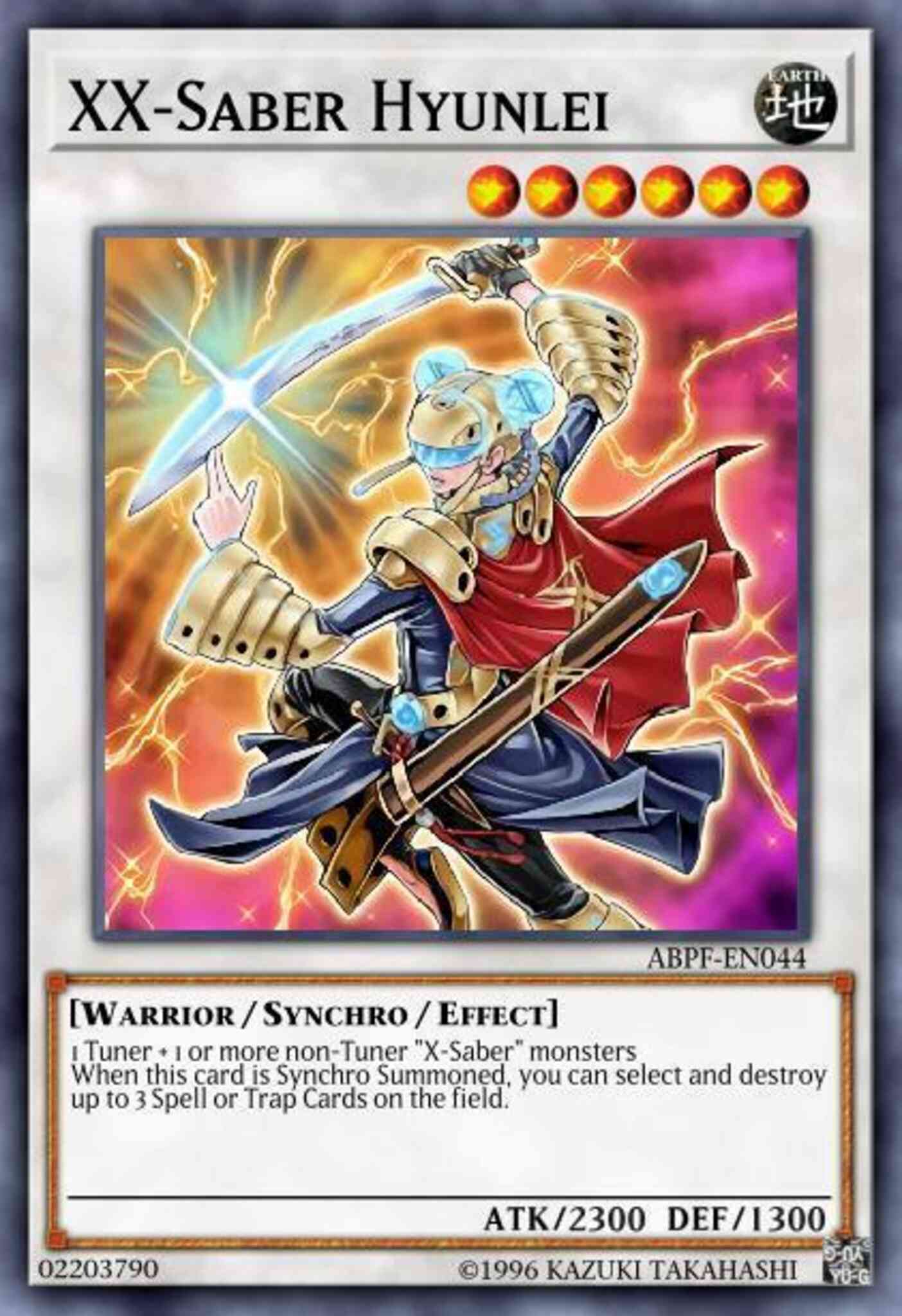 XX-Saber Hyunlei - ABPF-EN044 - Ultimate Rare - 1st Edition