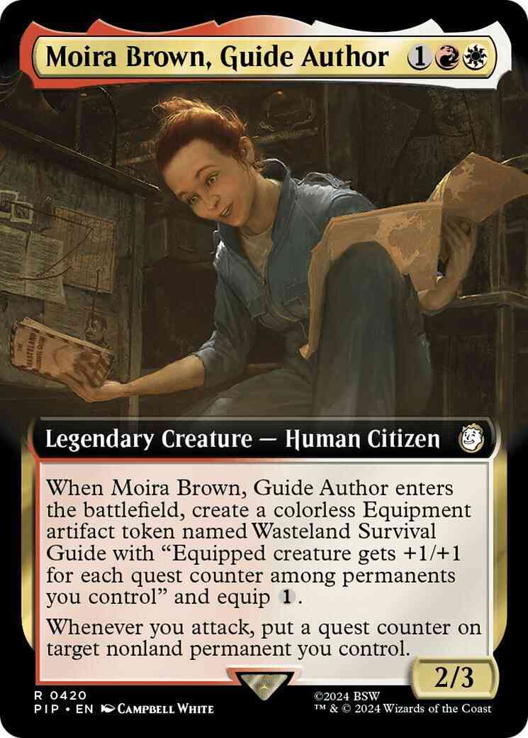 Moira Brown, Guide Author [420] [Extended Art] [Fallout] [Non-Foil]