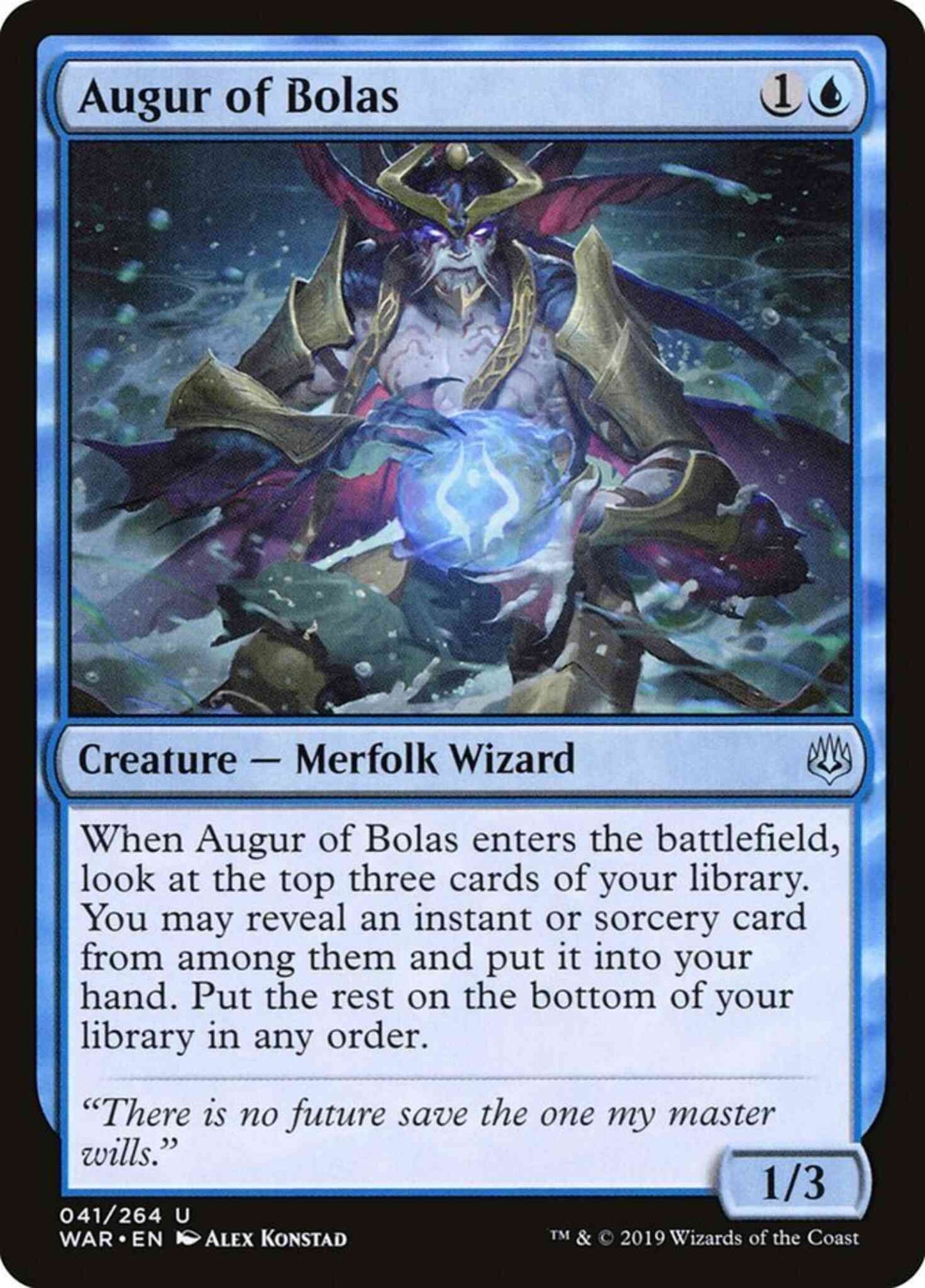 Augur of Bolas [41] [War of the Spark] [Non-Foil]