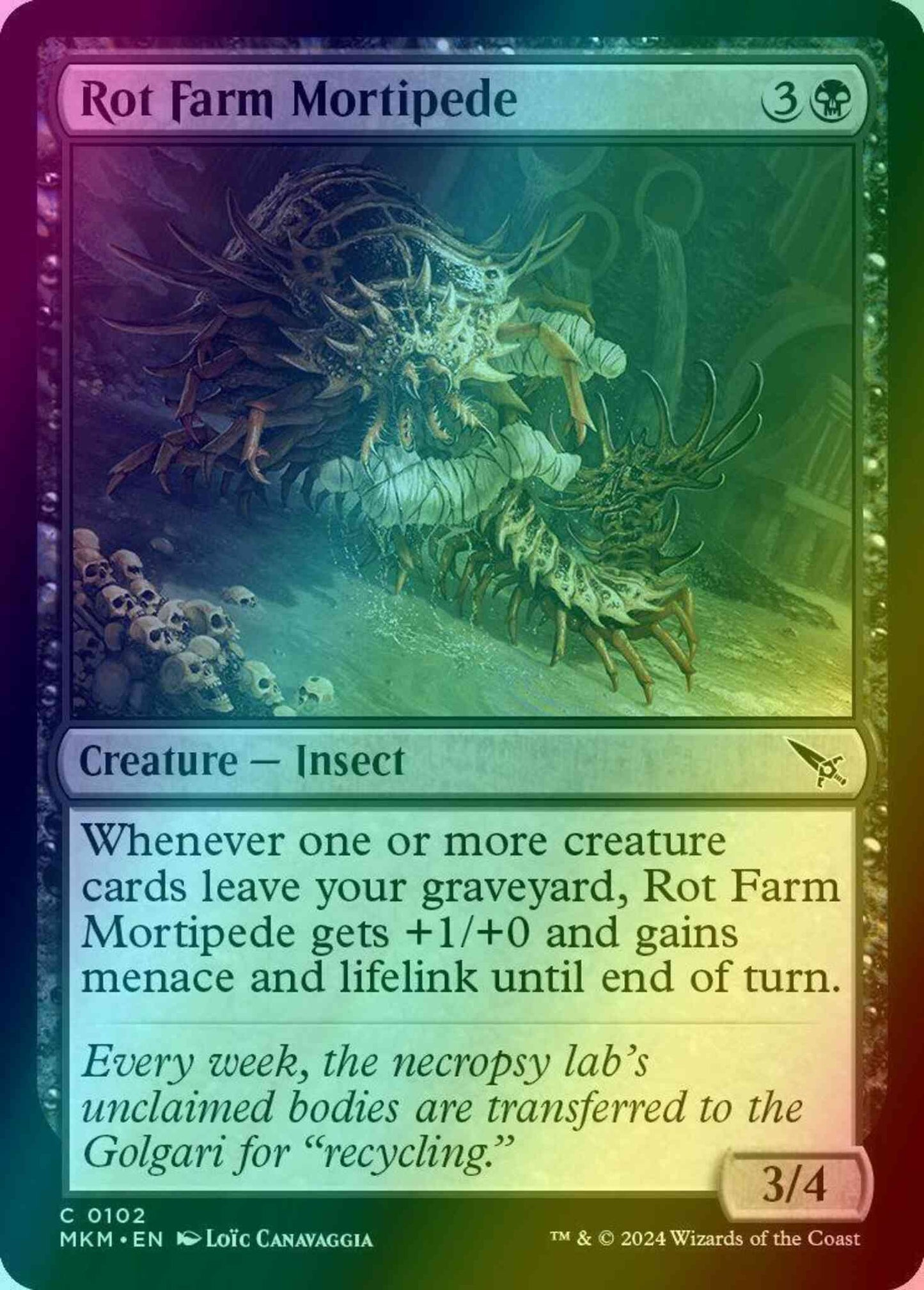 Rot Farm Mortipede [102] [Murders at Karlov Manor] [Foil]