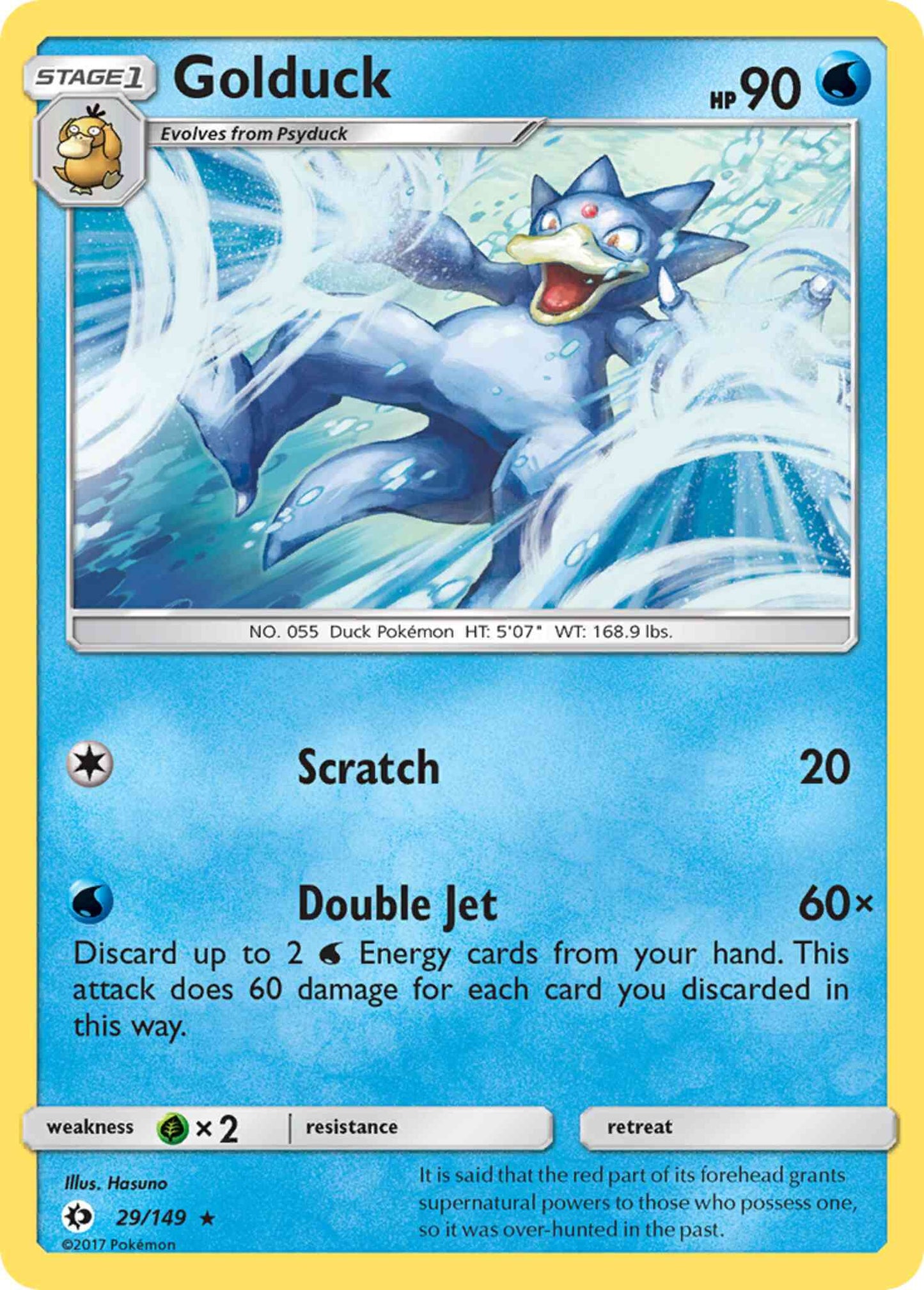 Golduck - 29/149 - Rare [sm1-29] [Reverse Holo]
