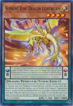 Supreme King Dragon Lightwurm - AGOV-EN002 - Common - 1st Edition