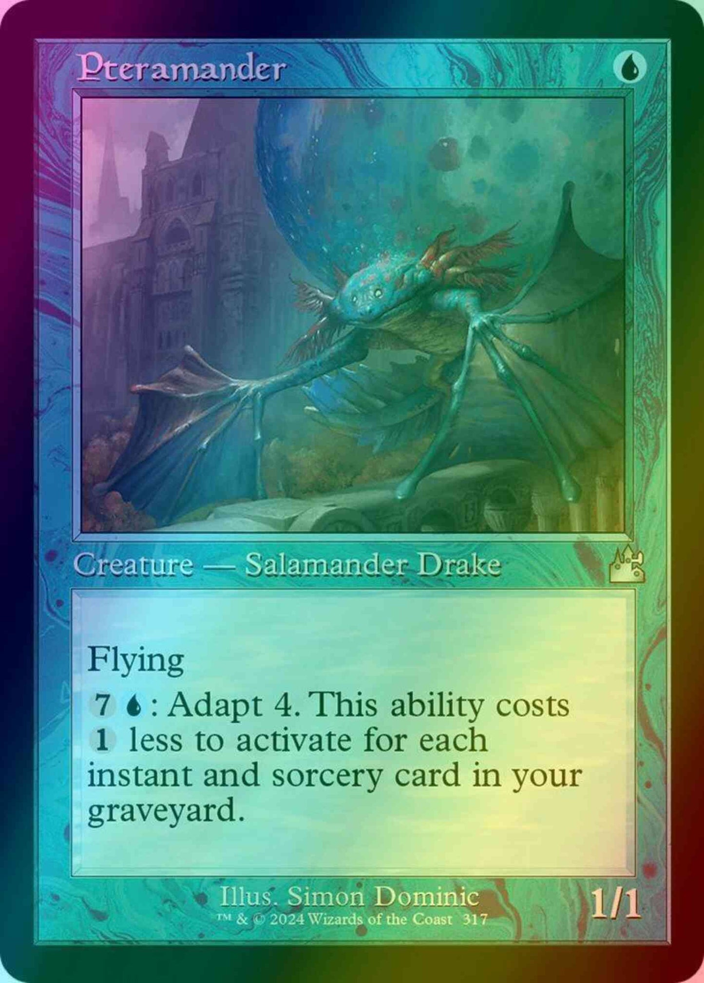 Pteramander [317] [Retro Frame] [Ravnica Remastered] [Foil]