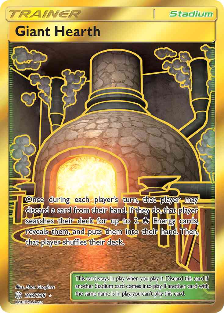 Giant Hearth - 263/236 - Rare Secret [sm12-263] [Secret]