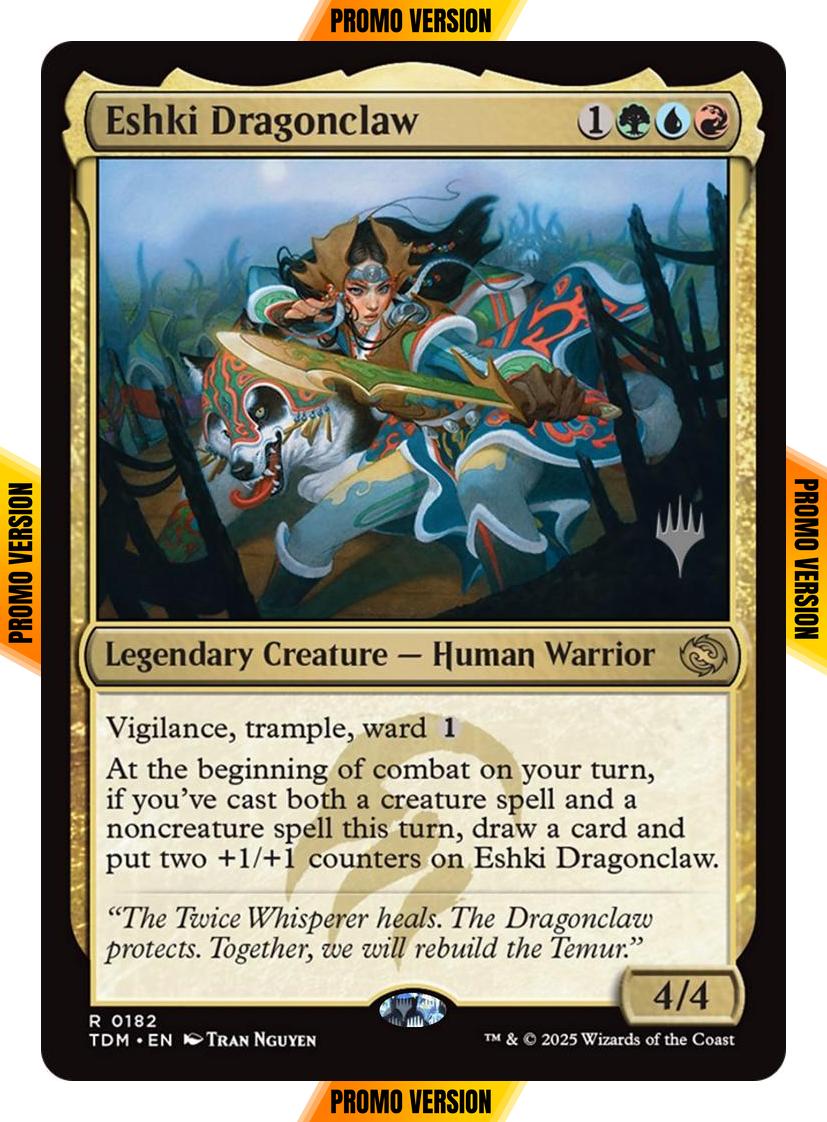 Eshki Dragonclaw [182p] [Promo Pack] [Tarkir: Dragonstorm: Promos] [Non-Foil]