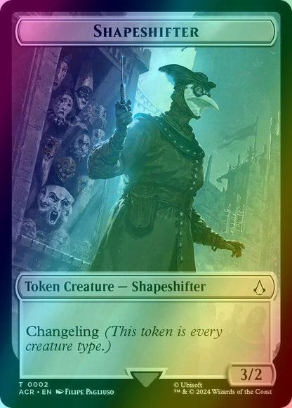 Assassin Token (04) // Shapeshifter Token (02) [Assassin's Creed: Tokens] [Foil]