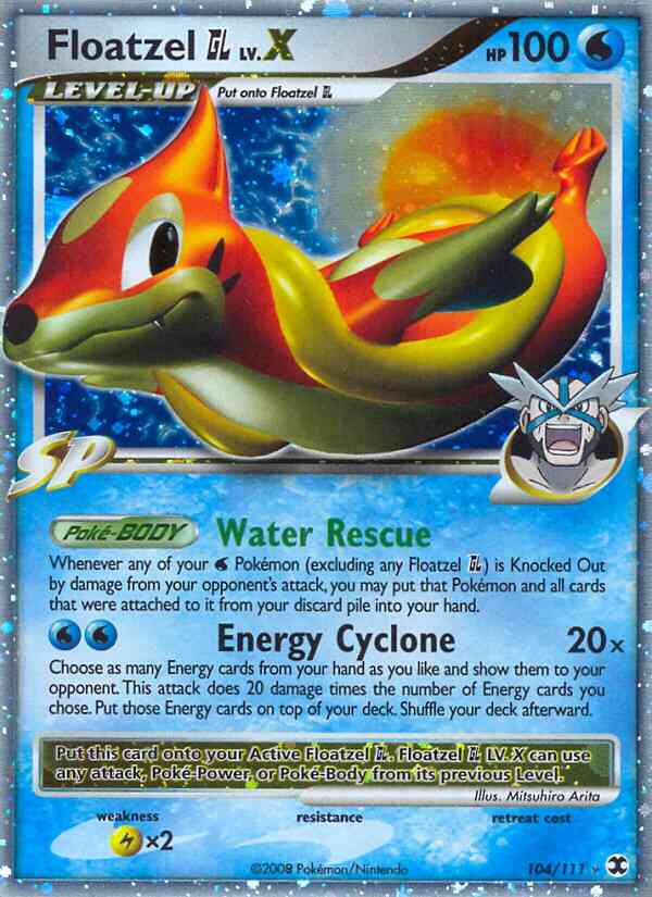 Floatzel GL - 104/111 - Rare Holo Lv.X [pl2-104] [Ultra]