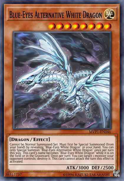 Blue-Eyes Alternative White Dragon - MVP1-ENS46 - Secret Rare - 1st Edition