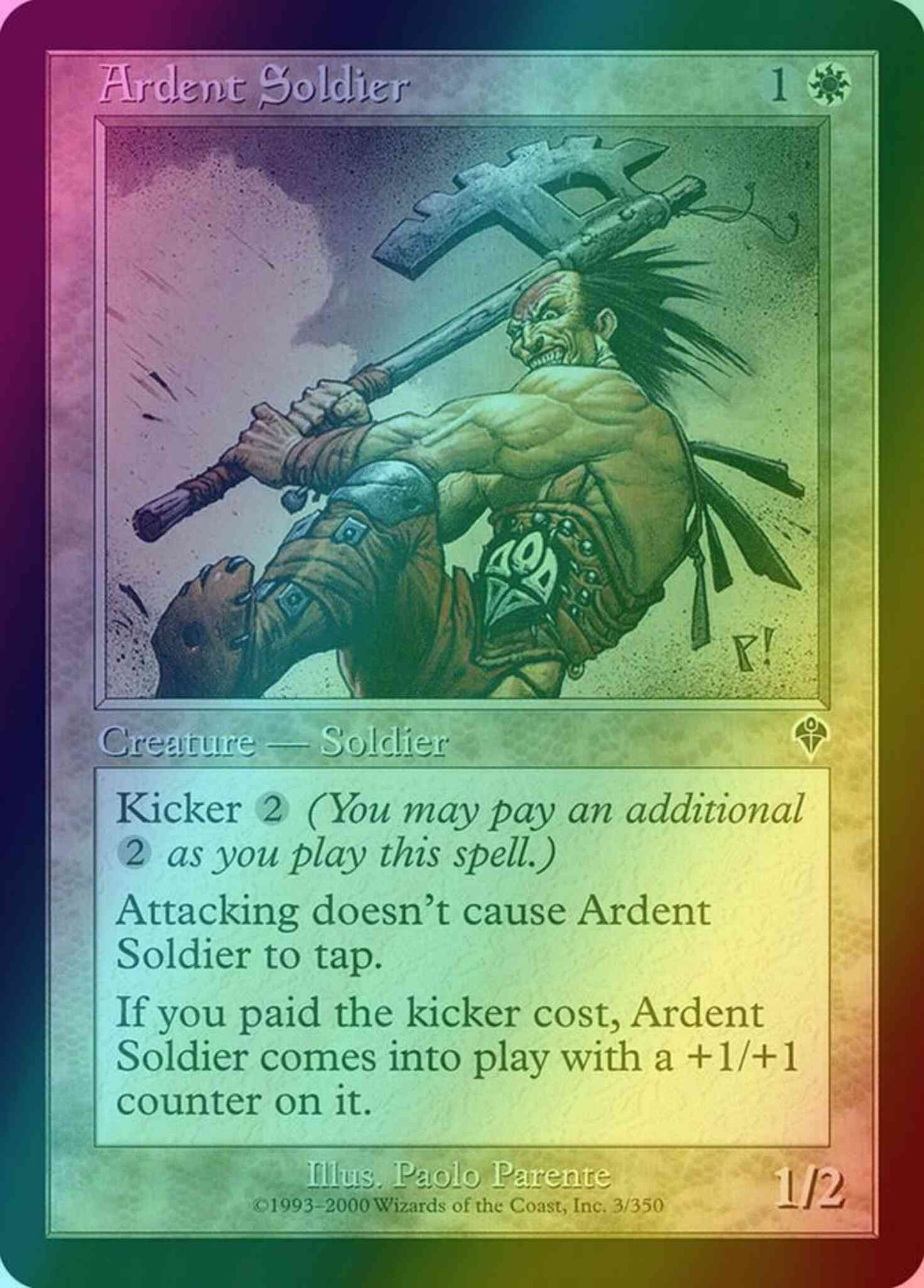 Ardent Soldier [3] [Invasion] [Foil]