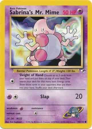Sabrina's Mr. Mime - 94/132 - Common - Unlimited [gym1U-94] [Non-Holo]