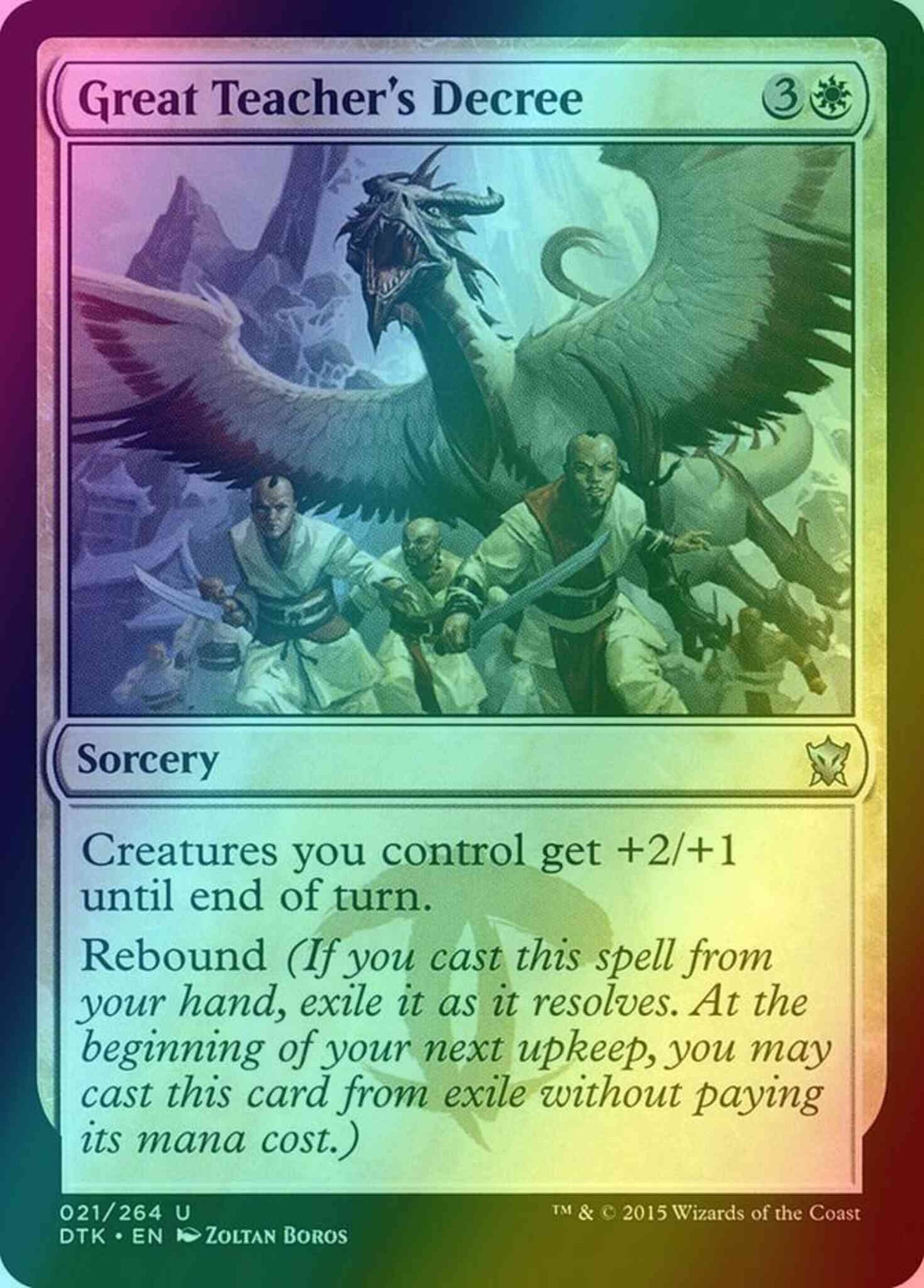 Great Teacher's Decree [21] [Dragons Of Tarkir] [Foil]