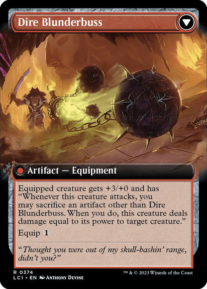 Dire Flail // Dire Blunderbuss [374] [Extended Art] [The Lost Caverns of Ixalan] [Non-Foil]