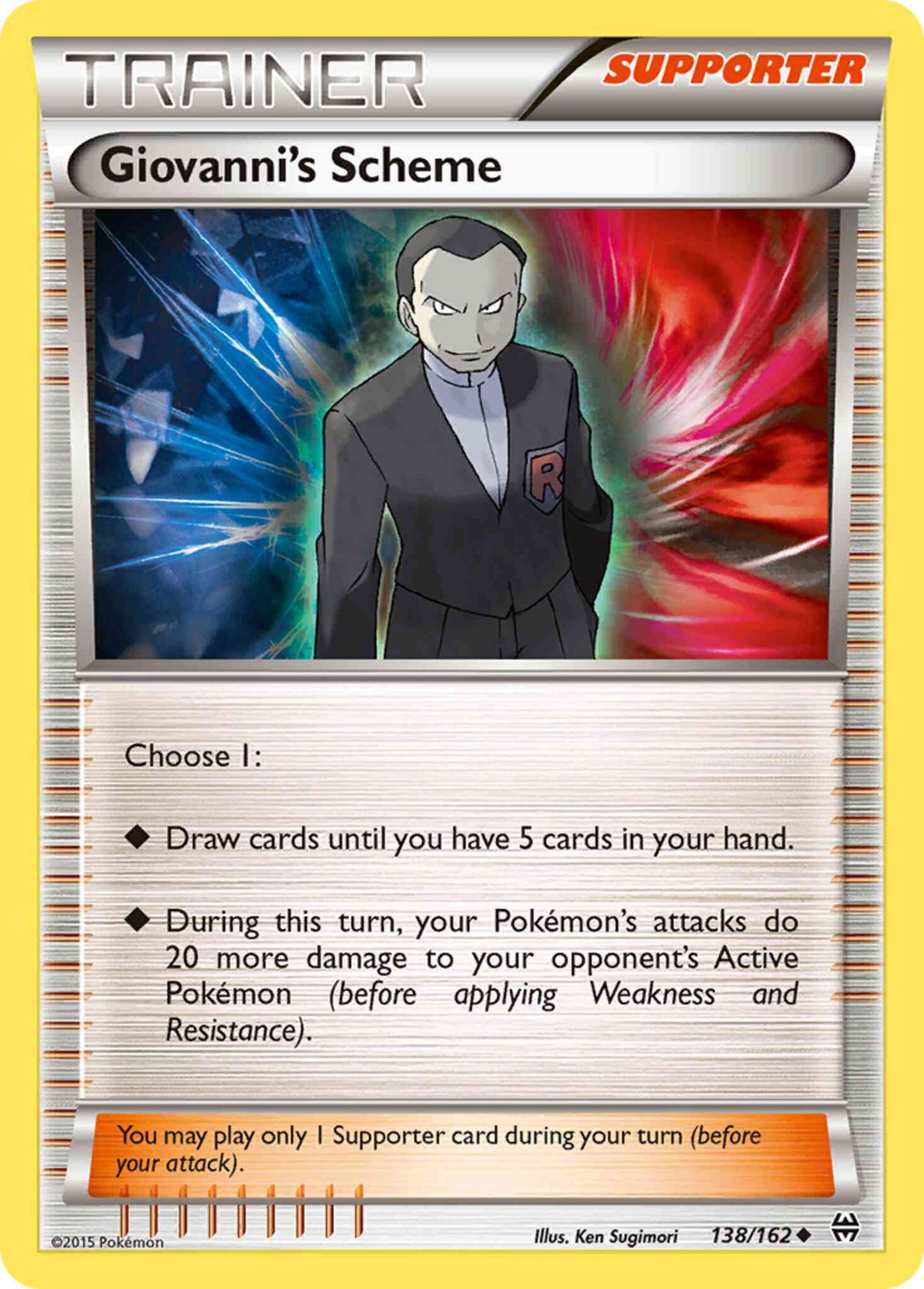 Giovanni's Scheme - 138/162 - Uncommon [xy8-138] [Reverse Holo]