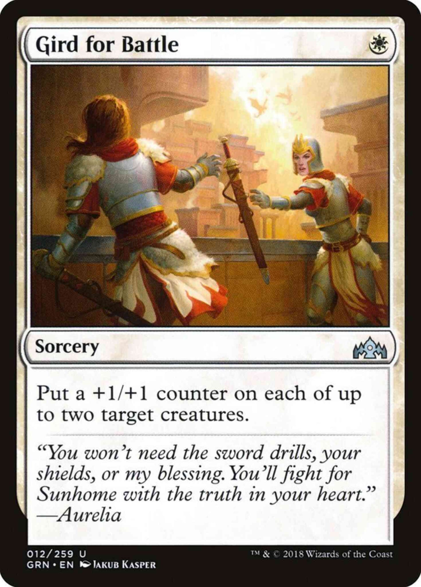 Gird for Battle [12] [Guilds of Ravnica] [Non-Foil]