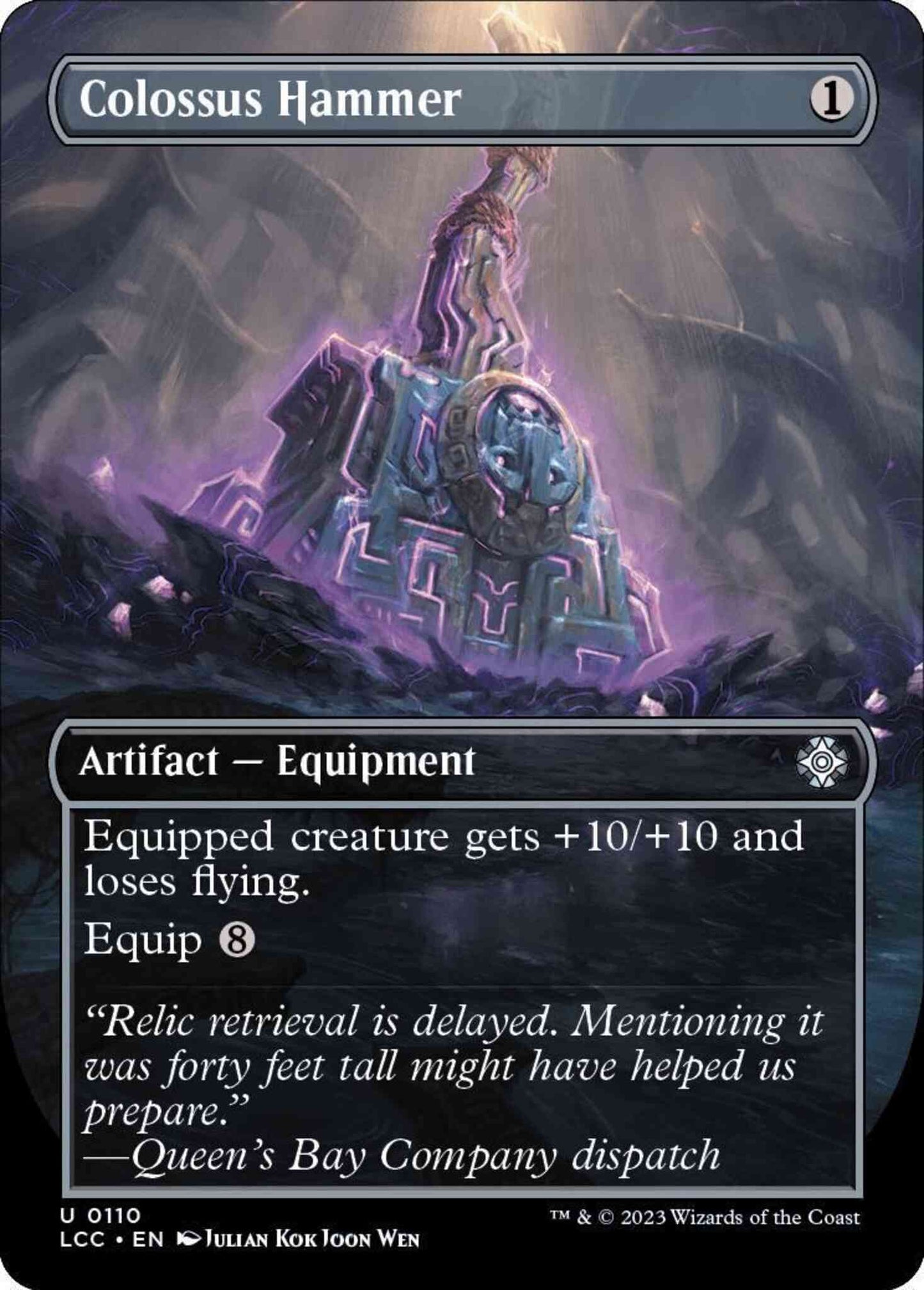 Colossus Hammer [110] [Borderless] [The Lost Caverns of Ixalan: Commander] [Non-Foil]