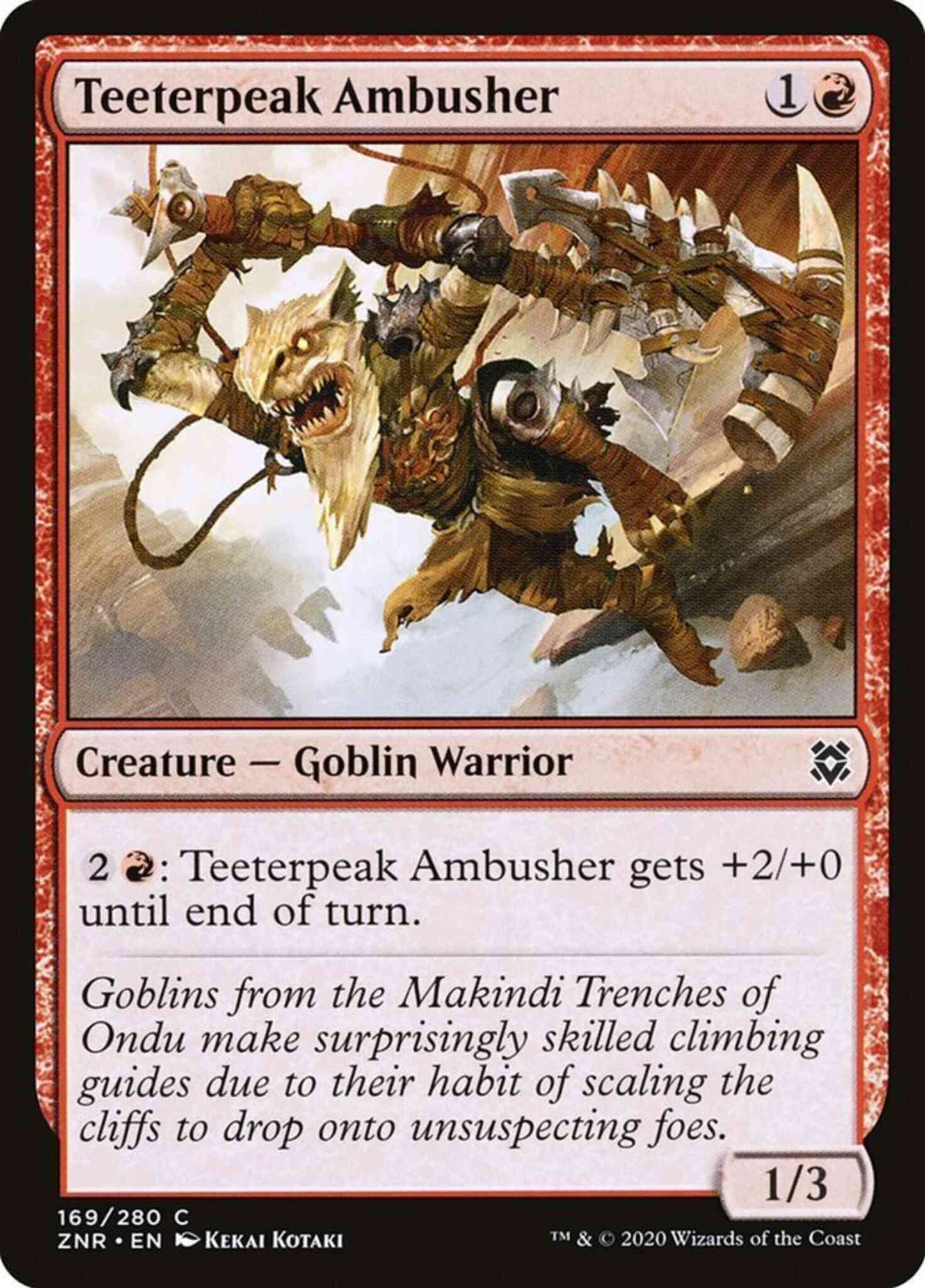 Teeterpeak Ambusher [169] [Zendikar Rising] [Non-Foil]