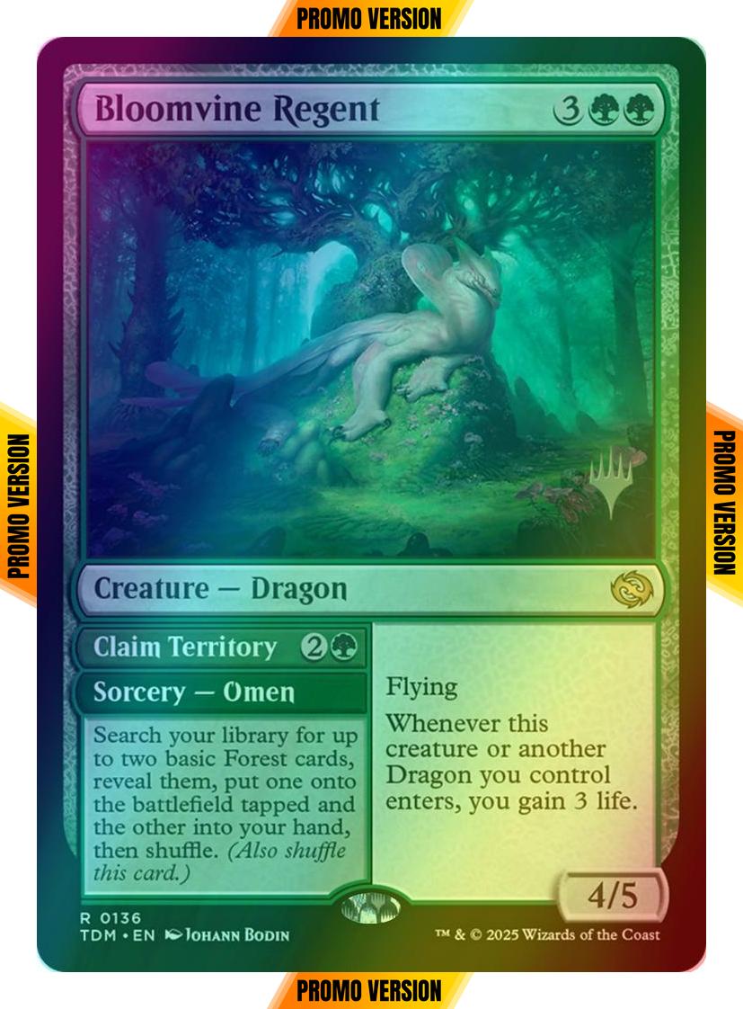 Bloomvine Regent // Claim Territory [136p] [Promo Pack] [Tarkir: Dragonstorm: Promos] [Foil]