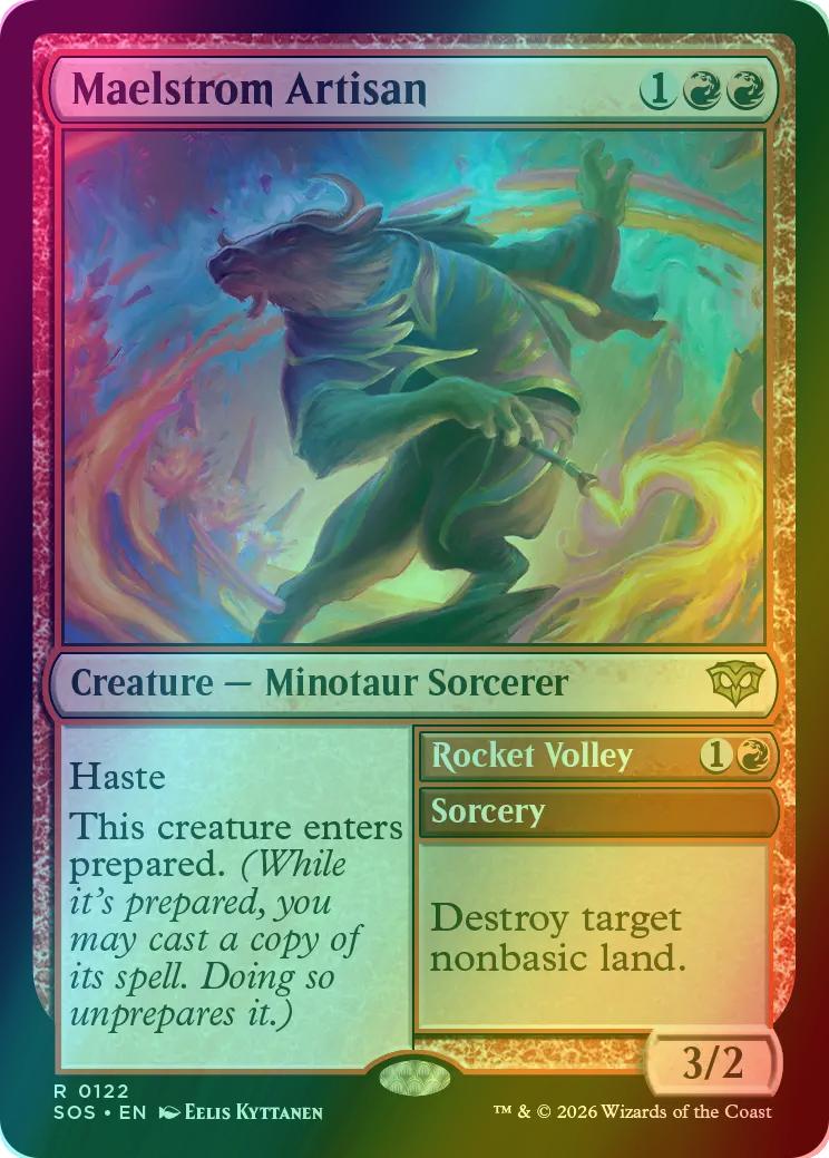 Maelstrom Artisan // Rocket Volley [122] [Secrets of Strixhaven] [Foil]