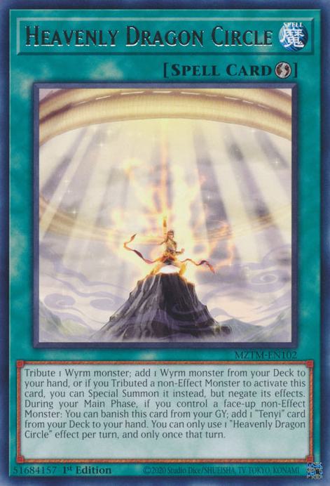 Heavenly Dragon Circle - MZTM-EN102 - Rare - 1st Edition