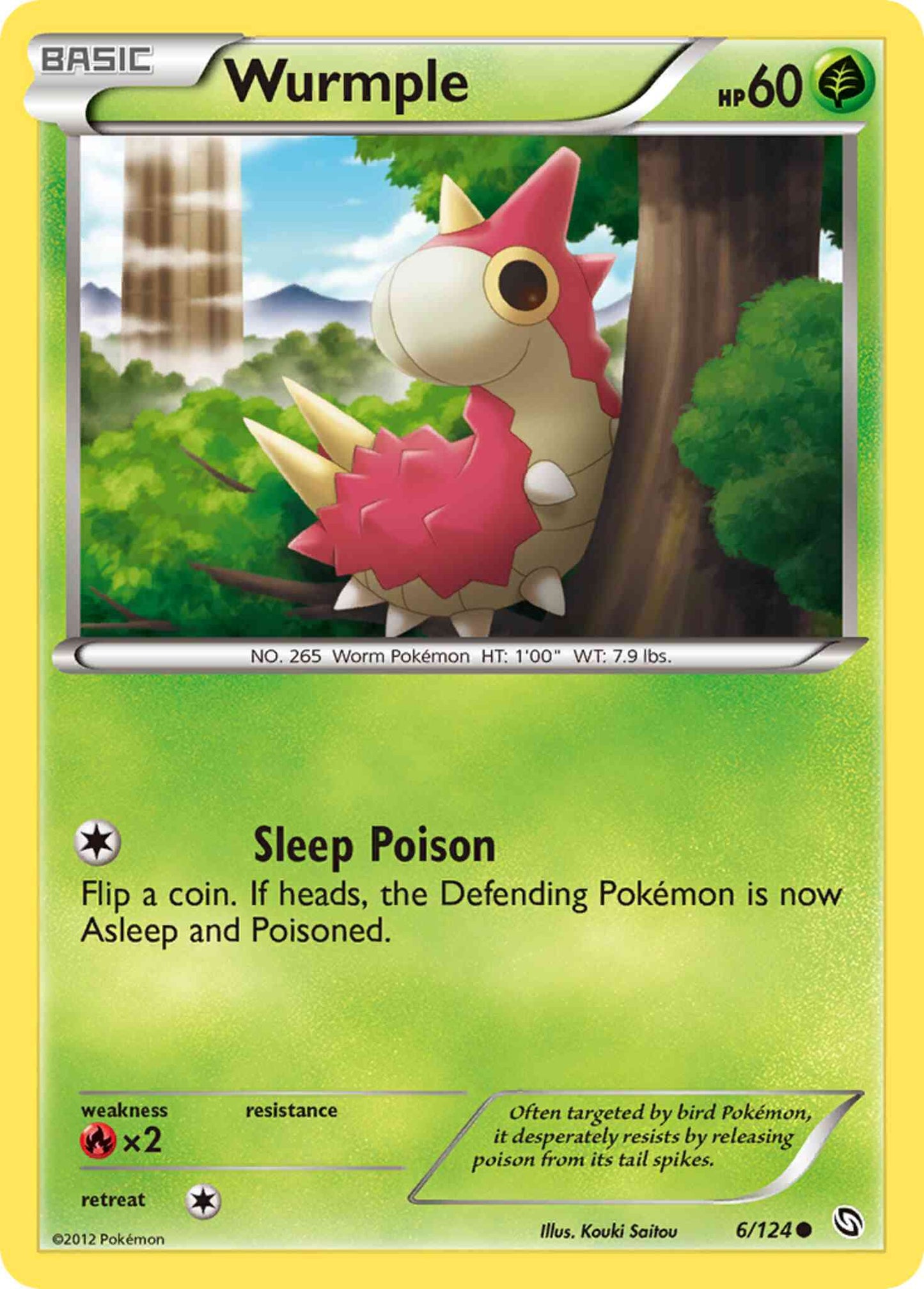 Wurmple - 6/124 - Common [bw6-6] [Reverse Holo]