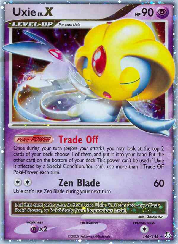 Uxie - 146/146 - Rare Holo Lv.X [dp6-146] [Ultra]