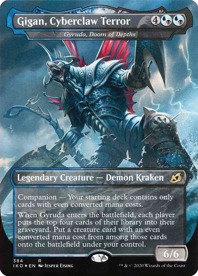 Gigan, Cyberclaw Terror - Gyruda, Doom of Depths [384] [Alternate Art] [Godzilla] [Ikoria: Lair of Behemoths] [Non-Foil]