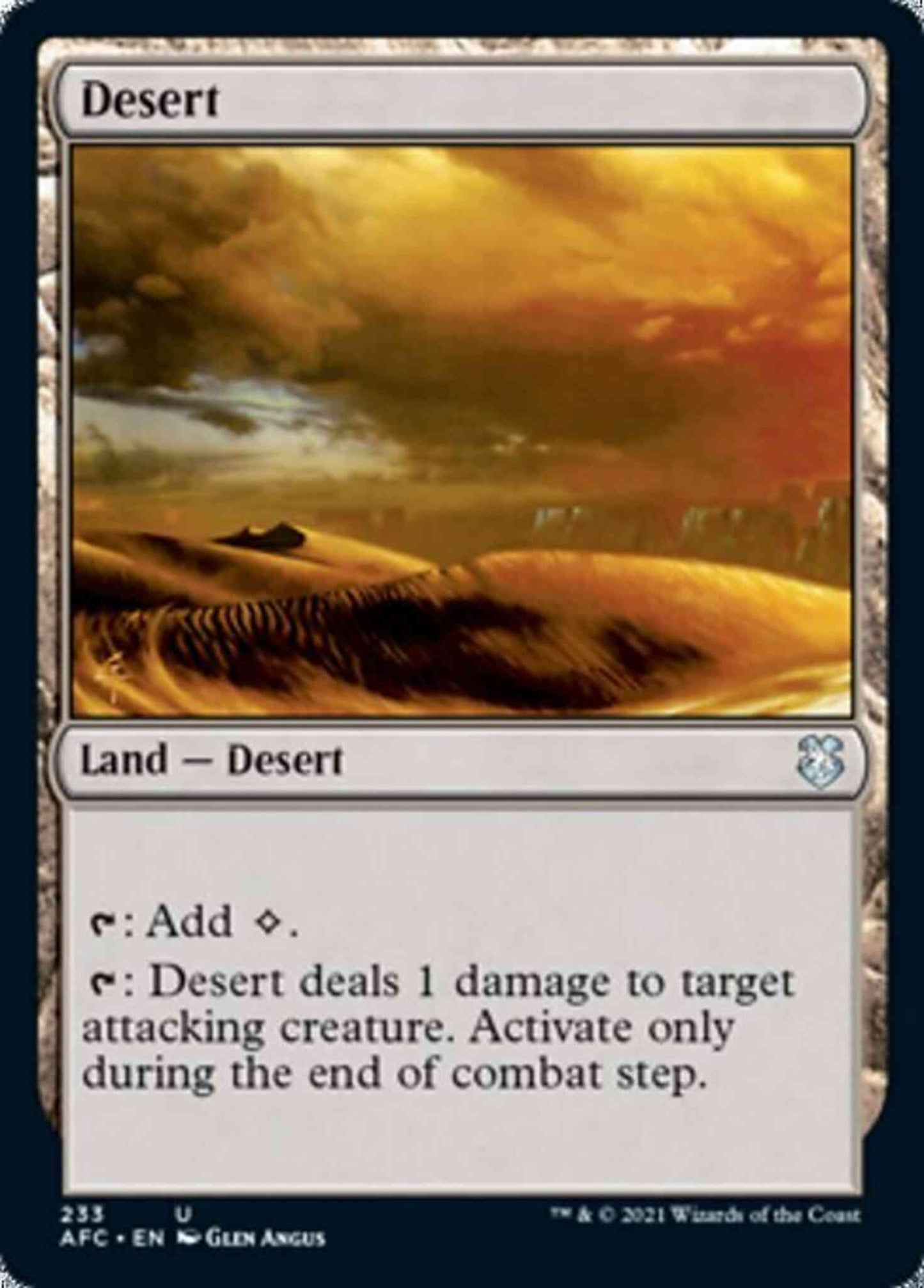 Desert [233] [Adventures in the Forgotten Realms Commander] [Non-Foil]