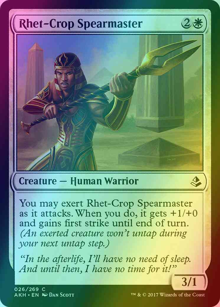 Rhet-Crop Spearmaster [26] [Amonkhet] [Foil]