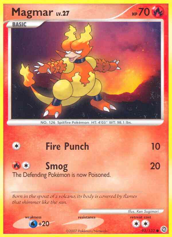 Magmar - 93/132 - Common [dp3-93] [Reverse Holo]
