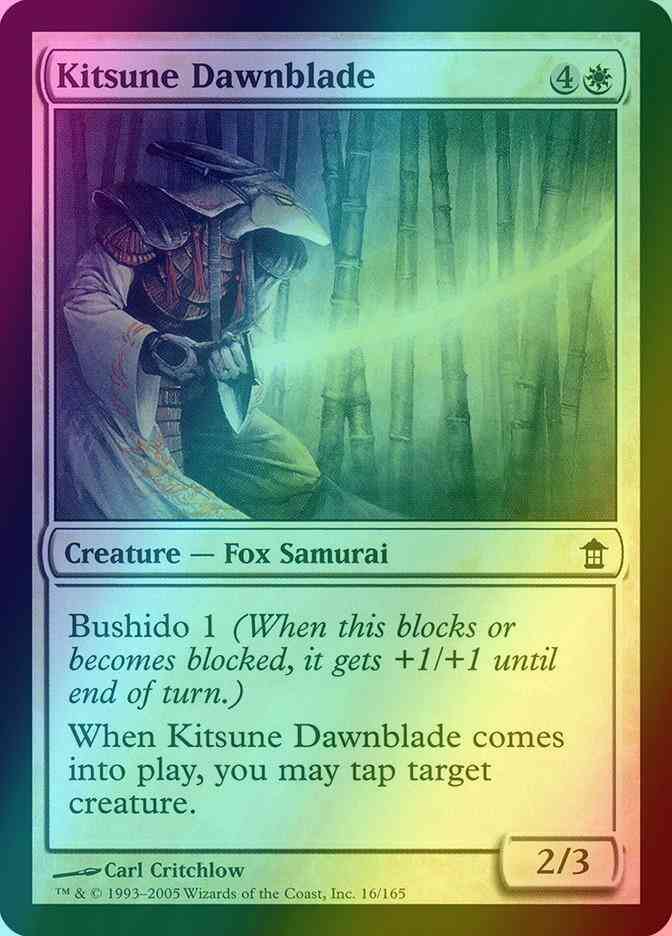 Kitsune Dawnblade [16] [Saviors of Kamigawa] [Foil]