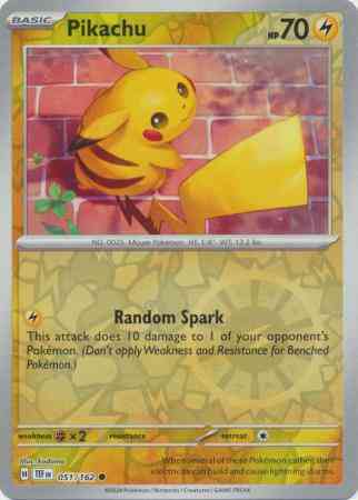 Pikachu - 051/162 - Common [sv05-051] [Reverse Holo]