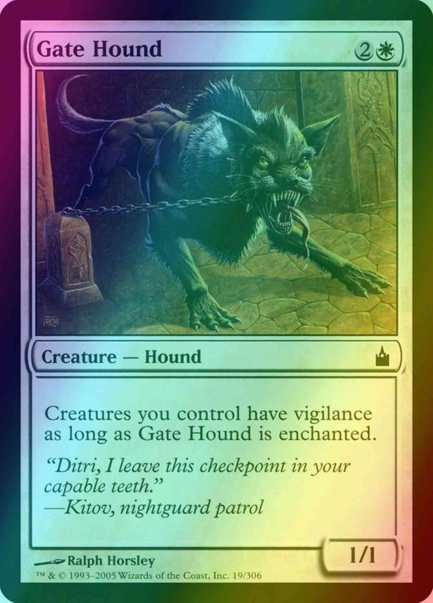 Gate Hound [19] [Ravnica City Of Guilds] [Foil]