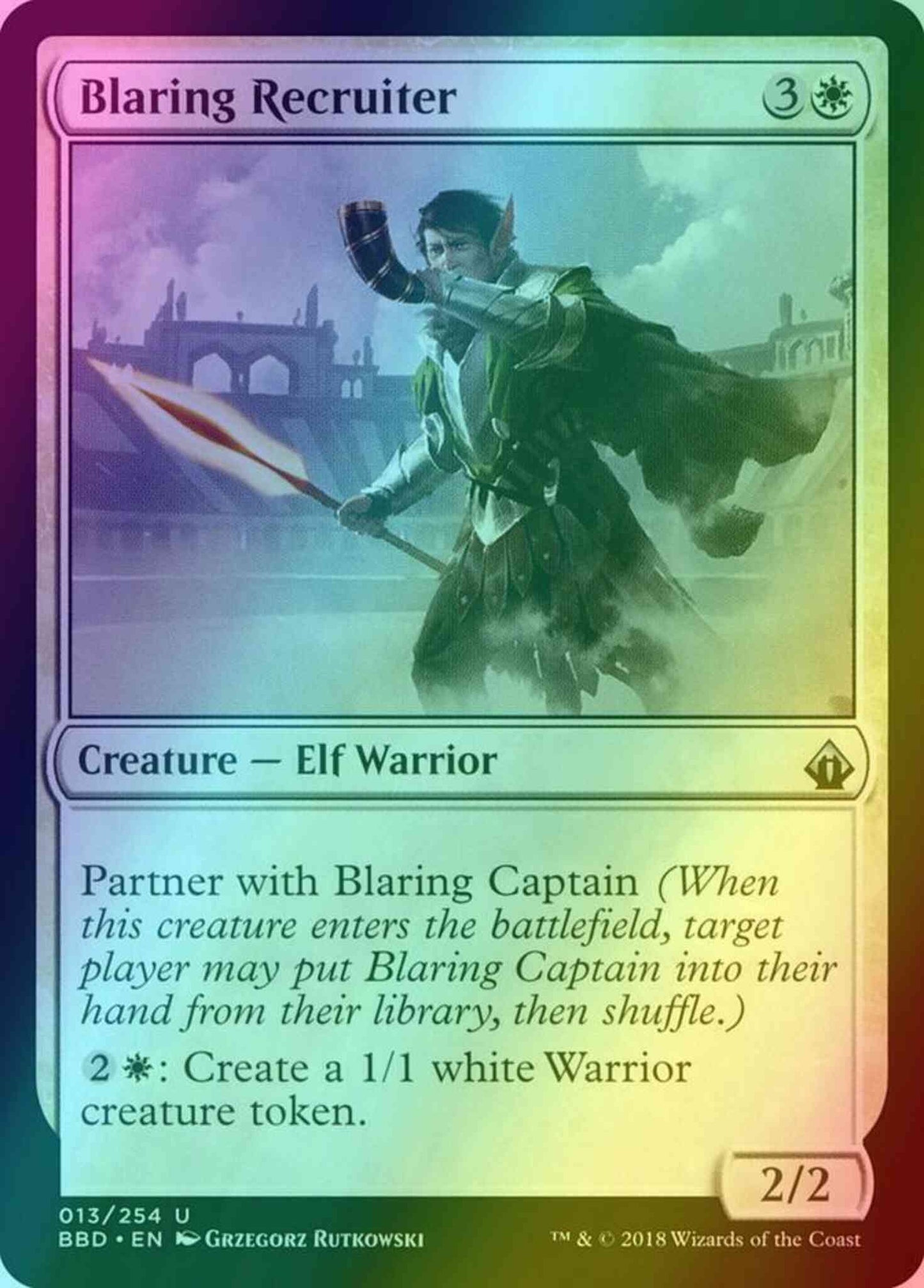 Blaring Recruiter [13] [Battlebond] [Foil]