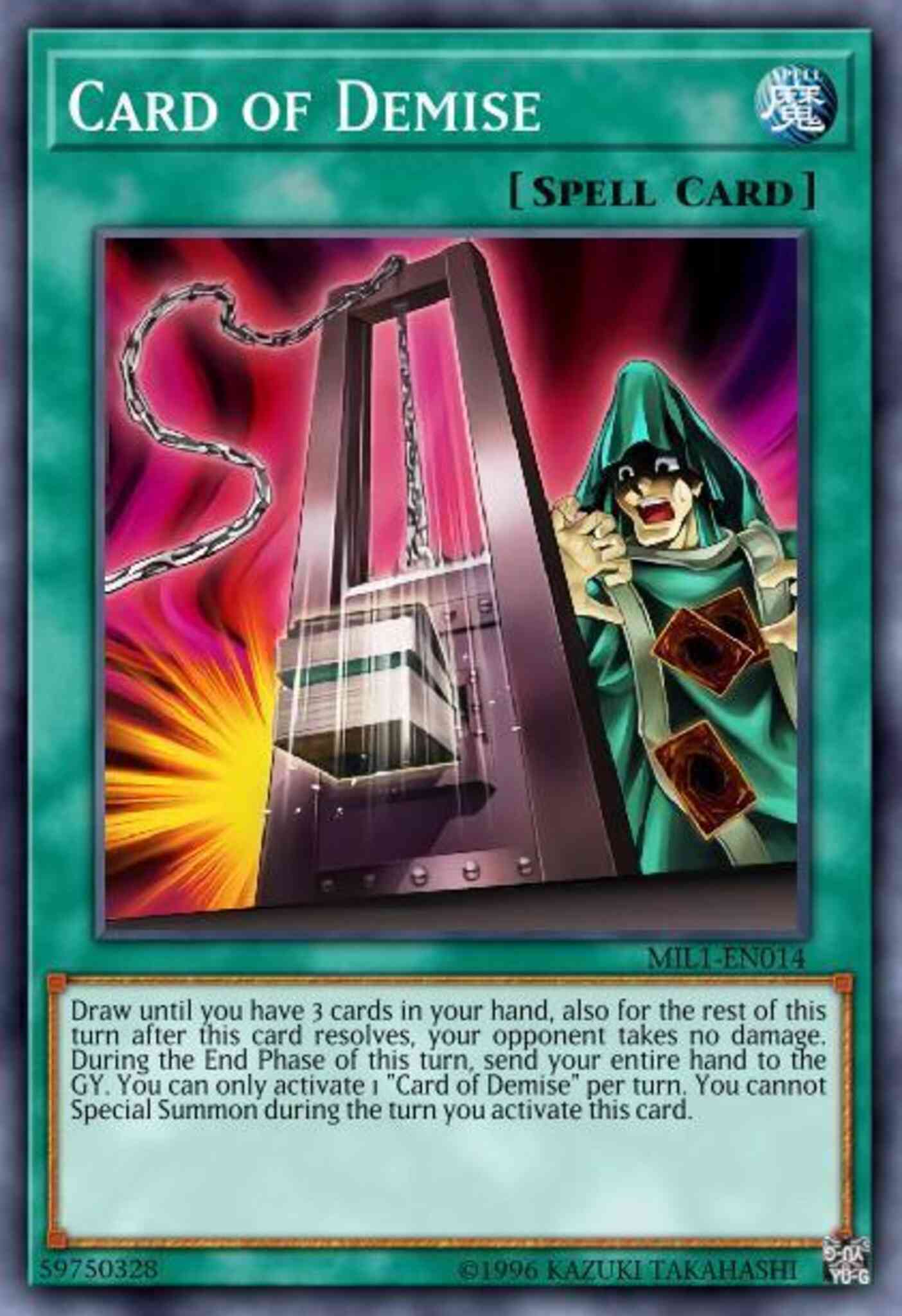 Card of Demise - DUPO-EN050 - Ultra Rare - 1st Edition