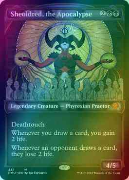Sheoldred, the Apocalypse [331] [Stained Glass Showcase] [Dominaria United] [Textured Foil]