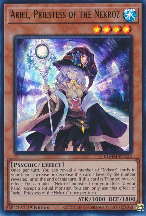 Ariel, Priestess of the Nekroz - BLMM-EN128 - Ultra Rare - 1st Edition