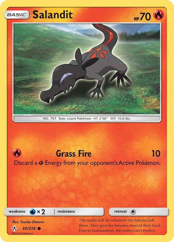 Salandit - 30/214 - Common [sm10-30] [Reverse Holo]