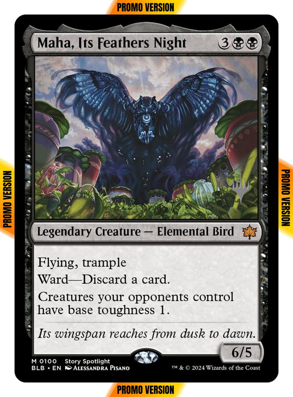 Maha, Its Feathers Night [100p] [Promo Pack] [Bloomburrow: Promos] [Non-Foil]