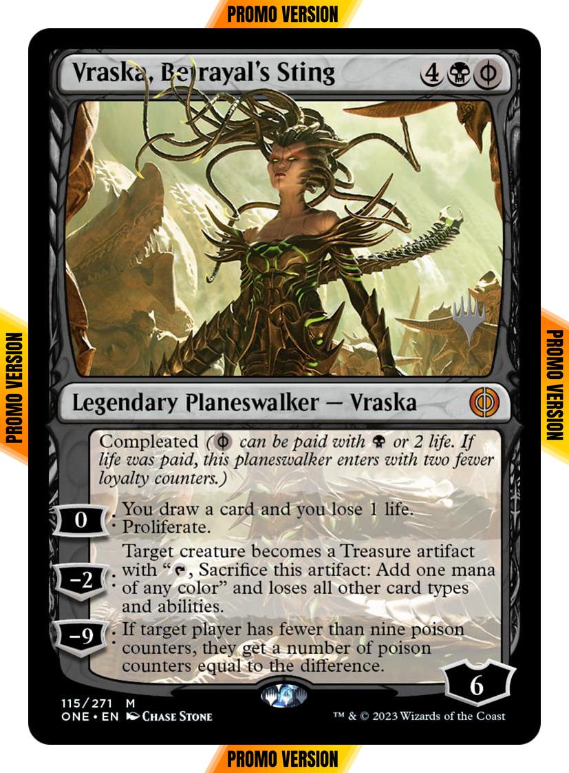 Vraska, Betrayal's Sting [115p] [Promo Pack] [Phyrexia: All Will Be One: Promos] [Non-Foil]