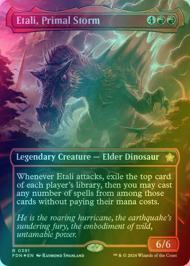 Etali, Primal Storm [391] [Borderless] [Foundations] [Mana Foil]