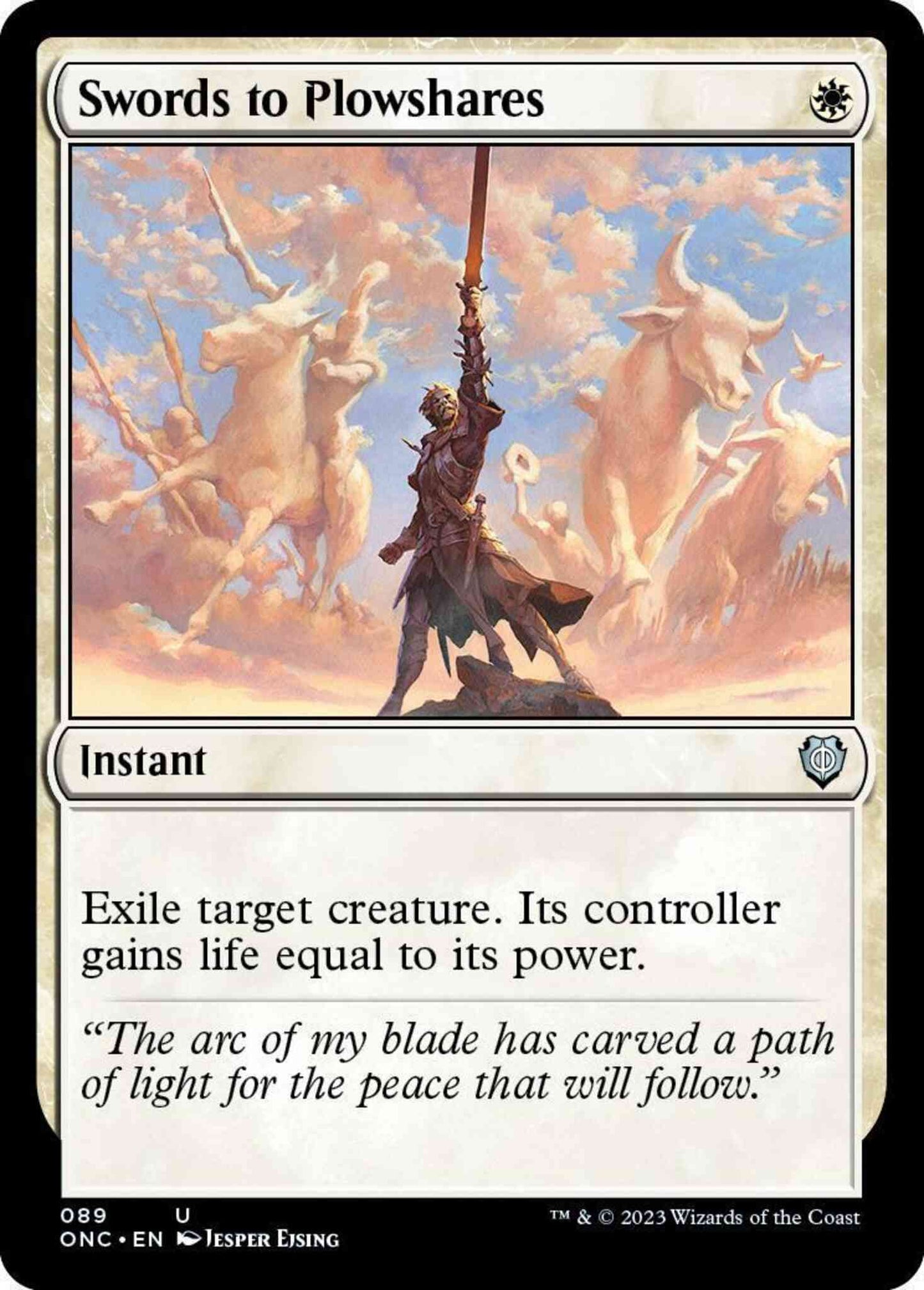 Swords to Plowshares [89] [Phyrexia: All Will Be One: Commander] [Non-Foil]