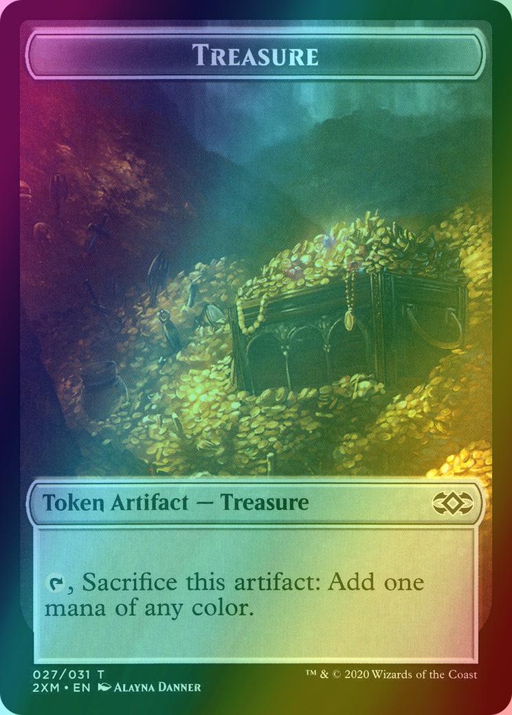 Plant Token (16) // Treasure Token (27) [Double Masters Tokens] [Foil]