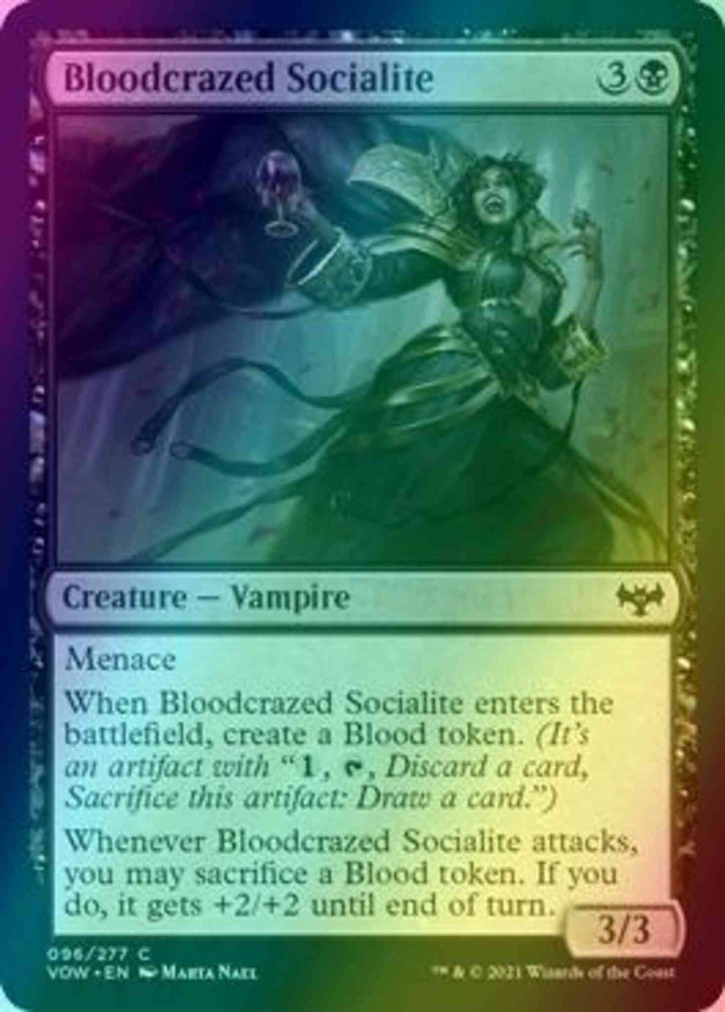Bloodcrazed Socialite [96] [Innistrad: Crimson Vow] [Foil]