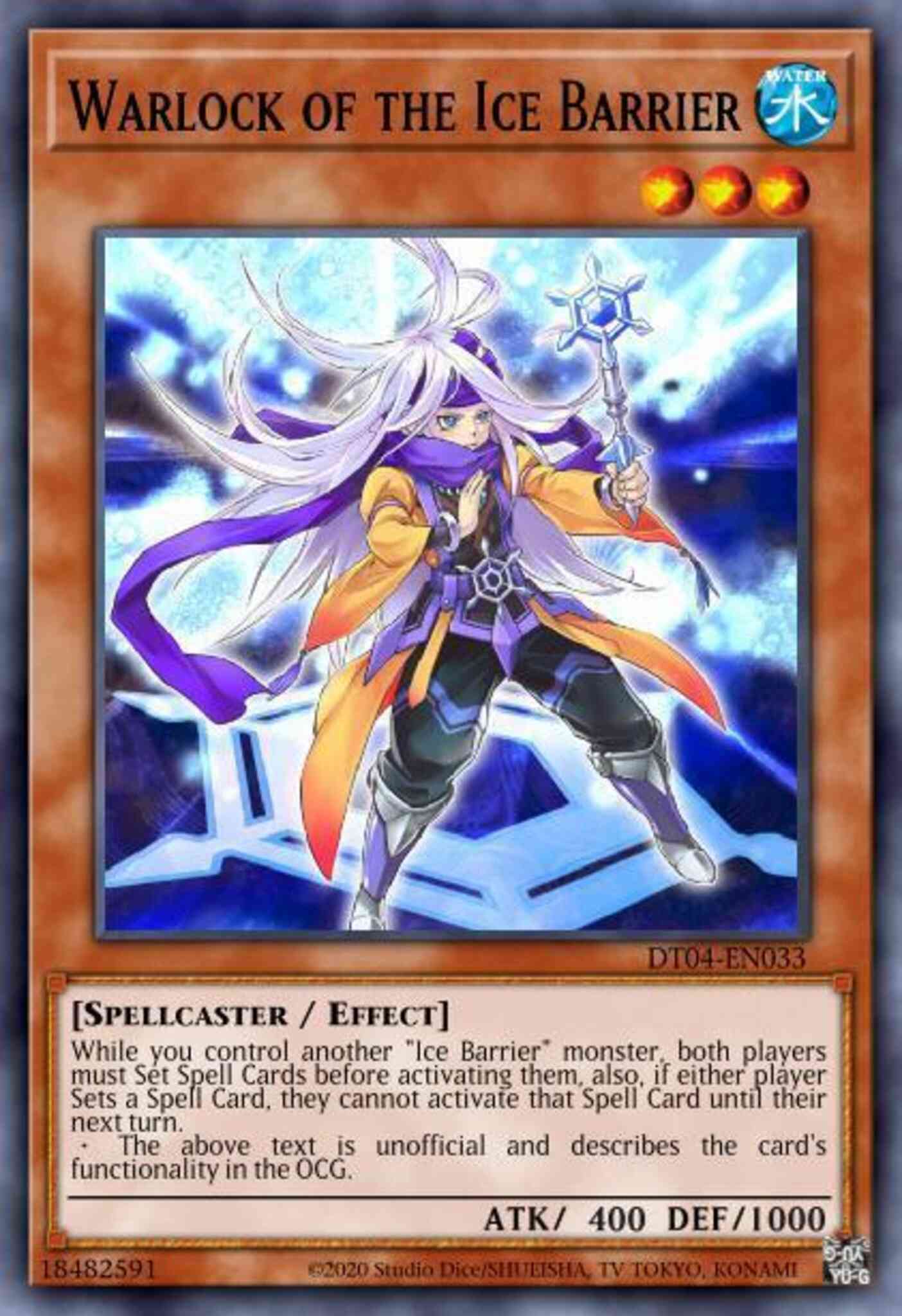 Warlock of the Ice Barrier - HA04-EN023 - Super Rare - 1st Edition