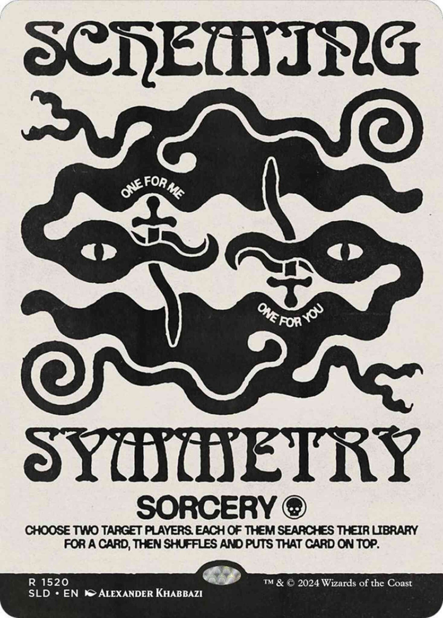 Scheming Symmetry [1520] [Borderless] [Deceptive Divination] [Secret Lair Drop] [Non-Foil]