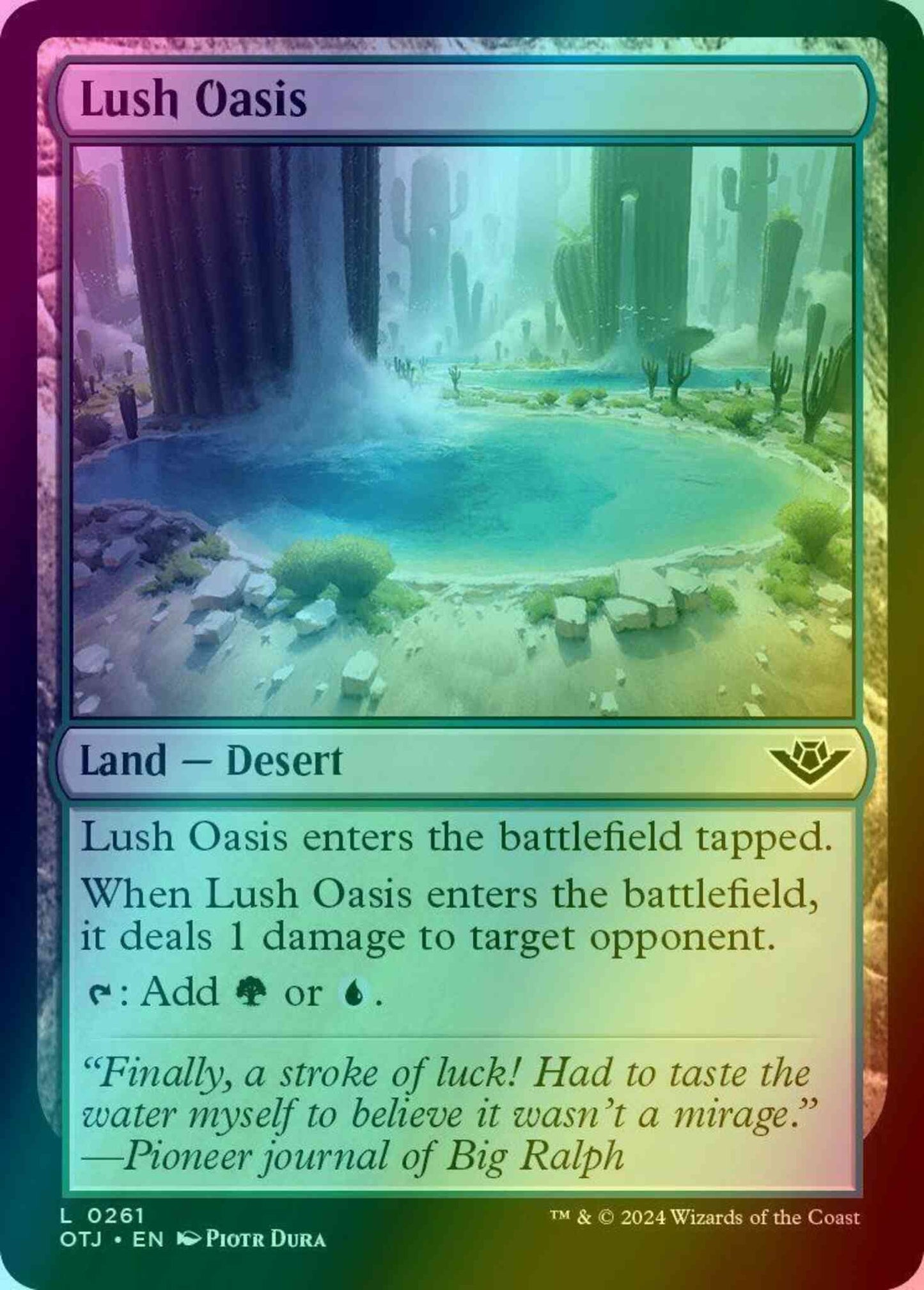 Lush Oasis [261] [Outlaws of Thunder Junction] [Foil]