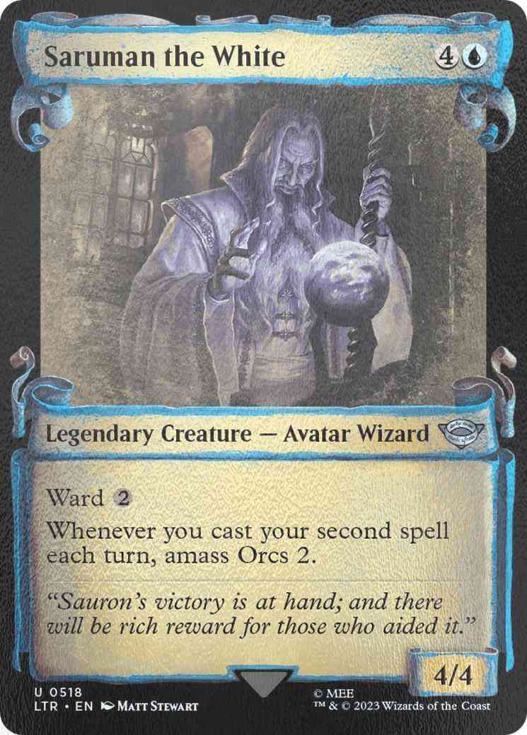 Saruman the White [518] [Scrolls Showcase] [The Lord of the Rings: Tales of Middle-earth] [Silver Foil]